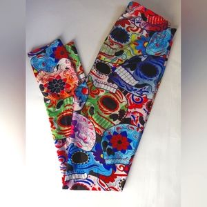 Sugar skull leggings